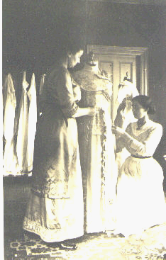 Madeline as a seamstress