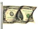 $100.00 bill waving