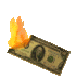 burning money