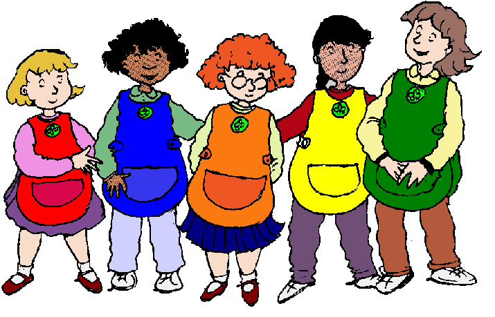 A Happy Group Of Rainbow Guides