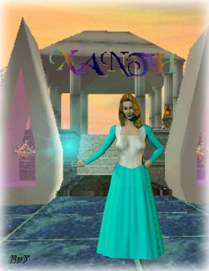A portrait of Lady Nanette rendered by Baron Von Shrike