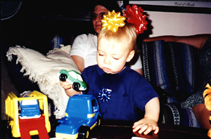 playing with toys