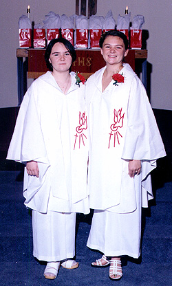 Crystal And Amanda At Confirmation