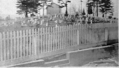 East View Cemetery with the Chaneysville Methodist Church in the background