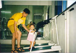 Training in the gym