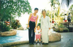 With Mom and Grandma