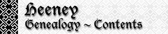 Heeney Genealogy - Contents