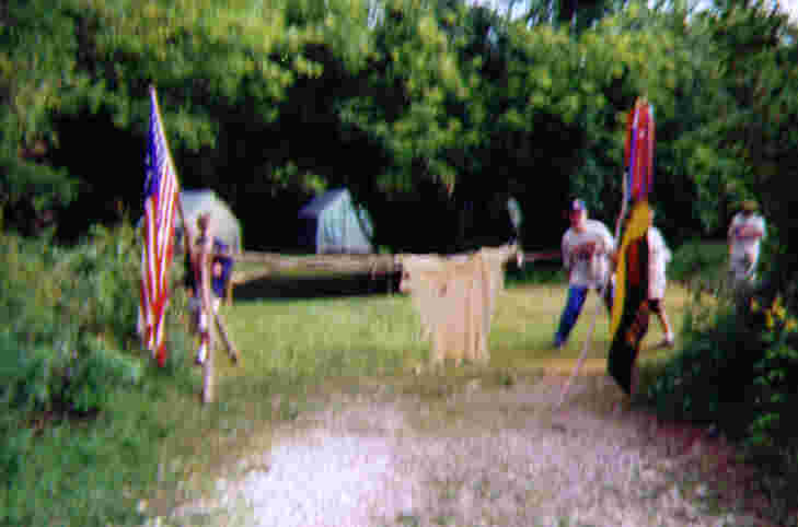 Each scout group was responsible for constructing a gate at the entrance to their campsite