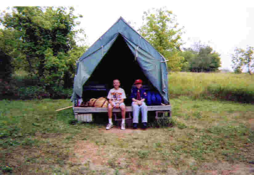 Gus and Sean on arrival the first morning