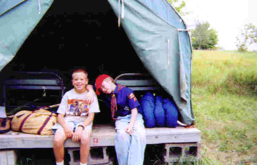 Gus and Sean on arrival the first morning