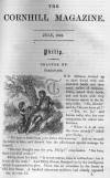 First page of the Cornhill Magazine, Vol IV, July 1861
