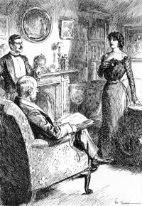 An illustration from FUEL OF FIRE - 'Do you mean that he won't get the hundred thousand pounds?'