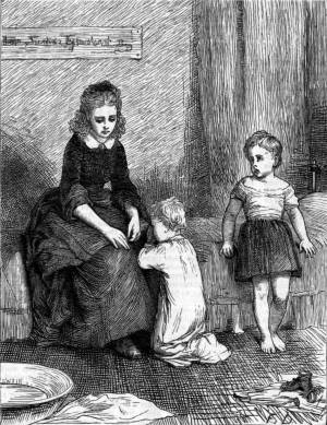 Illustration accompanying the poem in the GIRL'S OWN PAPER