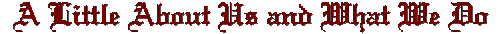 A little about us banner