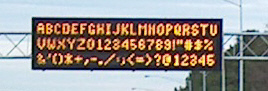 electronic traffic info signs