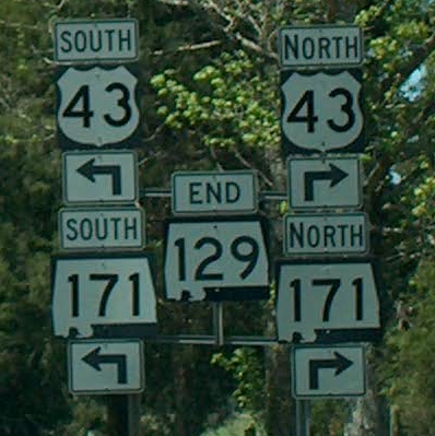 end Alabama 129 South