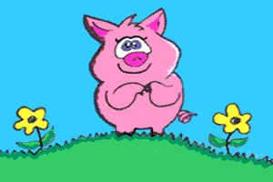 a lovely pig