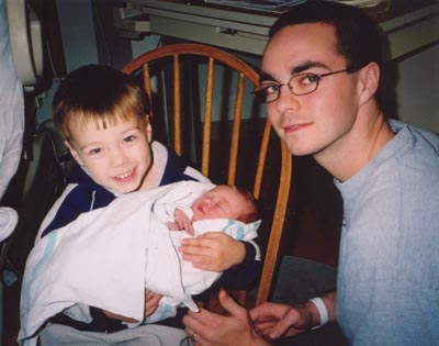 Dad and kids