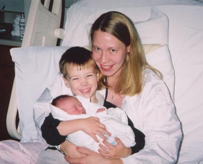 mom and kids