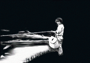 child fishing