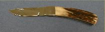 6 1/4" folder, thuya burl handle with front lock