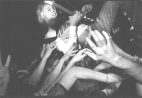 Kurt Cobain crowd surfing
