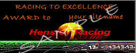 Racing to Excellence Award