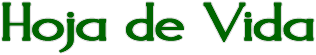 Hoja de Vida