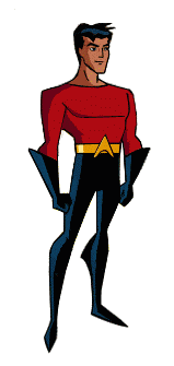 Aqualad. El grfico ha sido creado por DCU Animated.