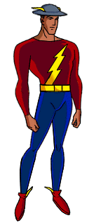 Flash I Jay Garrick. El grfico ha sido creado por DCU Animated.
