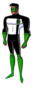 Green Lantern (Kyle Rayner). El grfico ha sido creado por DCU Animated.