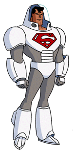 Superman en su traje Acutico-Espacial.