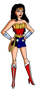 Wonder Woman. El grfico ha sido creado por DCU Animated.