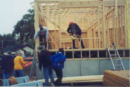 Framing construction photo in Dickinson, ND 9/27/2002