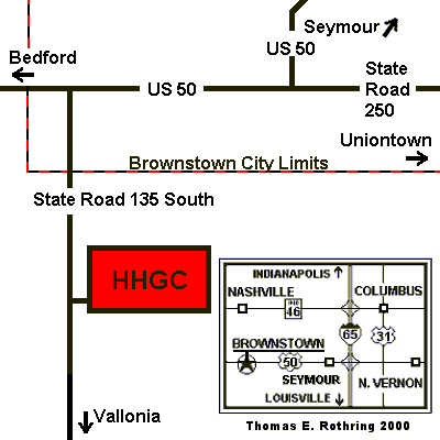 Map Showing Major Routes To Hickory Hills