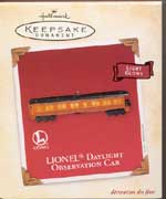 2003 SP Observation Car Keepsake Ornament
