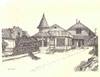 1967 New Hope RR Station Pen & Ink ote Card