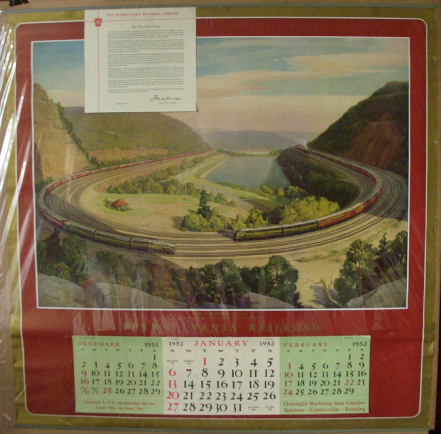 1952 PRR Calendar