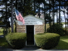 Right behind the church is the smallest mailing office in the U.S.