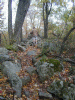 The trail near the top