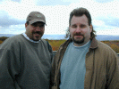 Scott and Buck on top of the tower