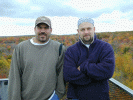 Scott and Chris on the tower