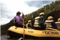 Our first raft guide, Vicki