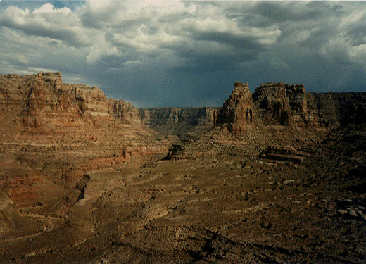 approaching dark canyon