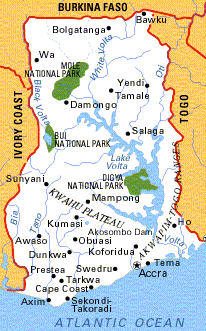 Map of Ghana