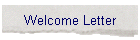 Welcome Letter