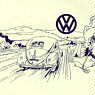 Looking to the future He is watching the VW sunrise!