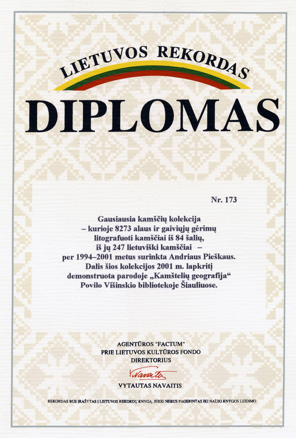 Lithuanian record