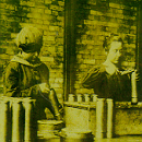 Fam�lia fugindo da Guerra