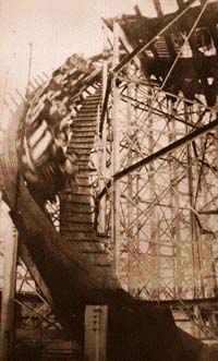 From the top of the lift-hill to the station brakes, the Crystal Beach Cyclone didn't contain a bit of straight track.